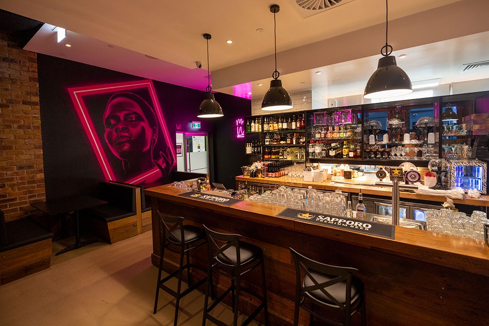 Bar inside Mr Wabi Brisbane CBD