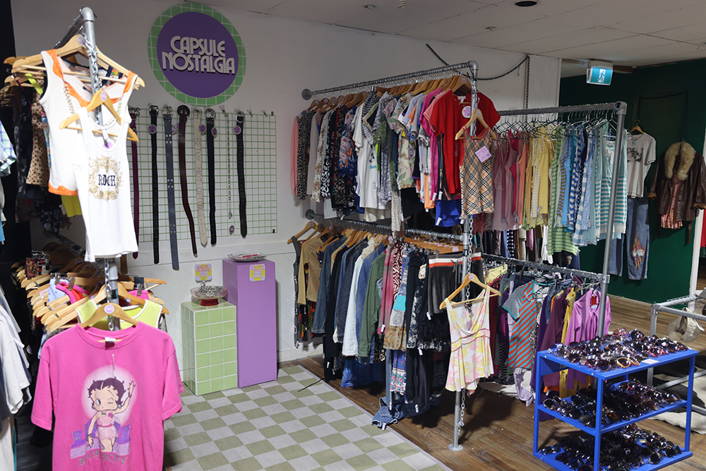 Racks of clothes