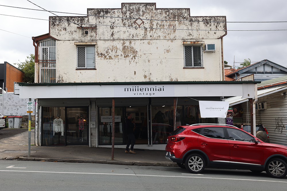 facade of Millennial Vintage