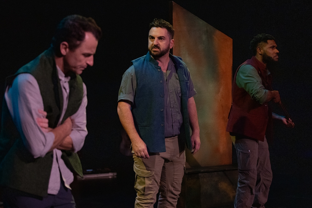 Actors on stage Crossing the Divide Cremorne Theatre