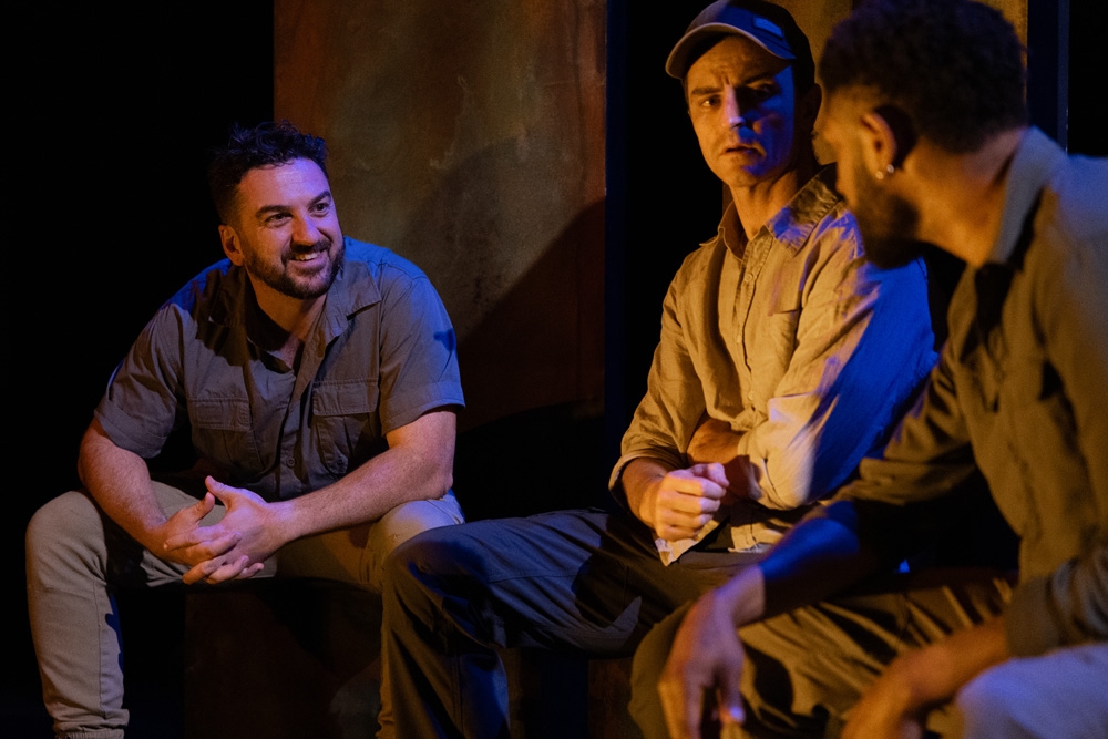 Actors on stage Crossing the Divide Cremorne Theatre