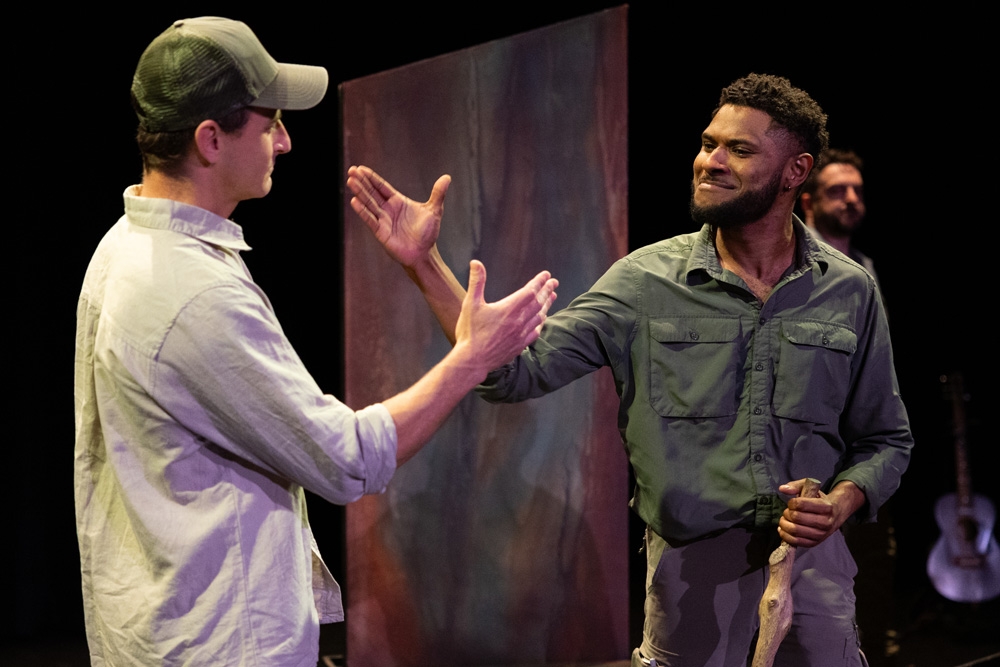 Actors on stage Crossing the Divide Cremorne Theatre