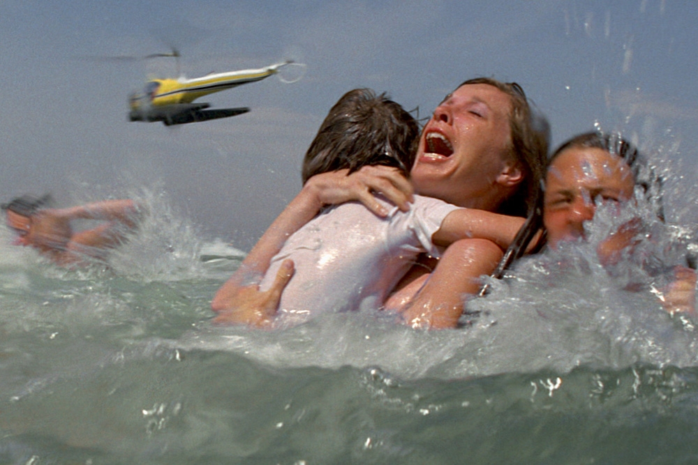 People in ocean JAWS