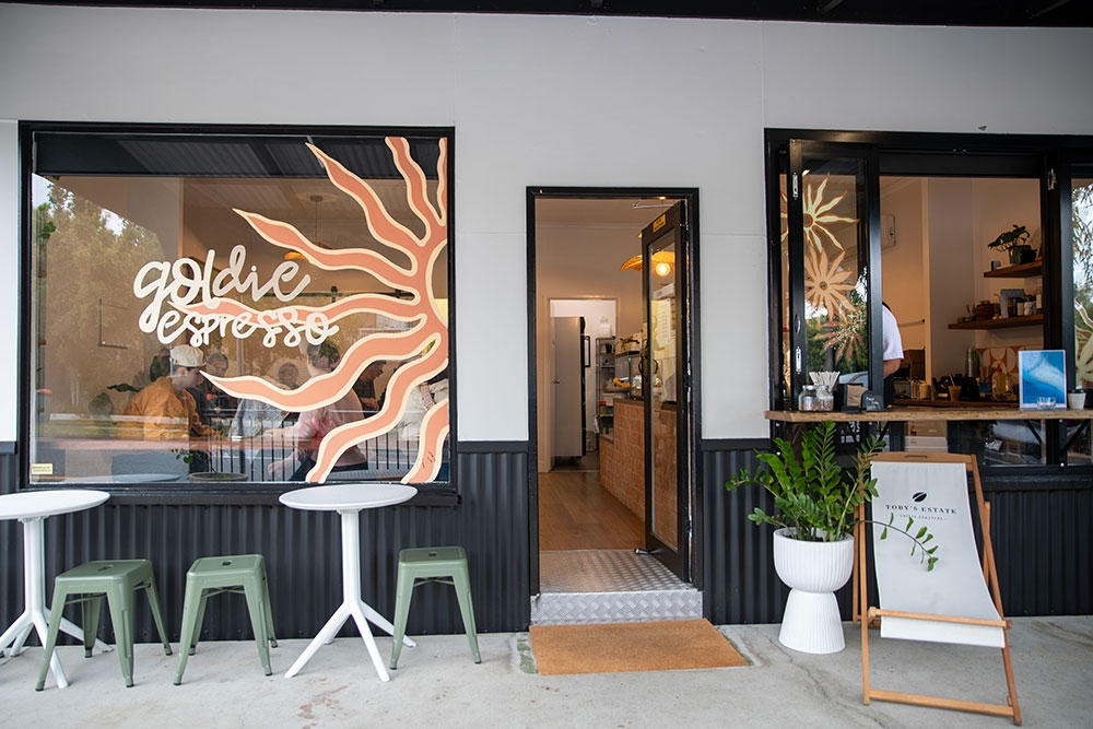 Front of Goldie Espresso 