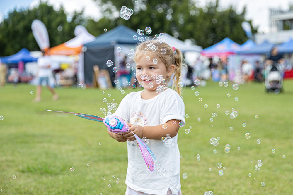 Child playing at Moreton Kids Festival