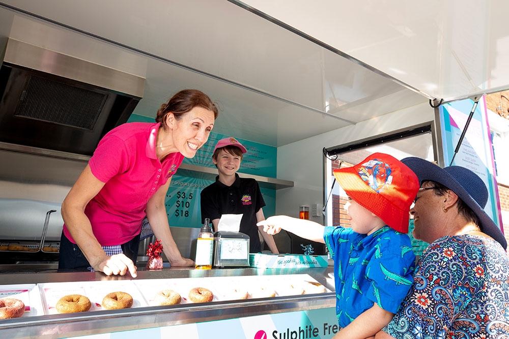 Food truck at City of Logan Christmas Carols