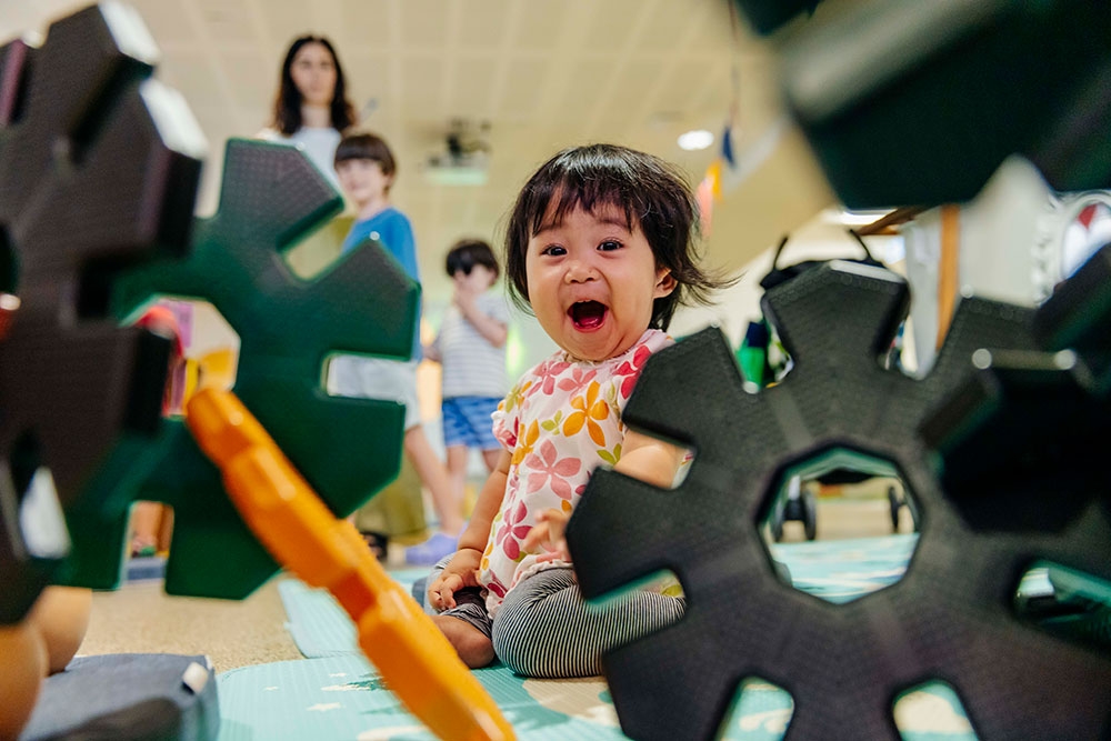 child laughing