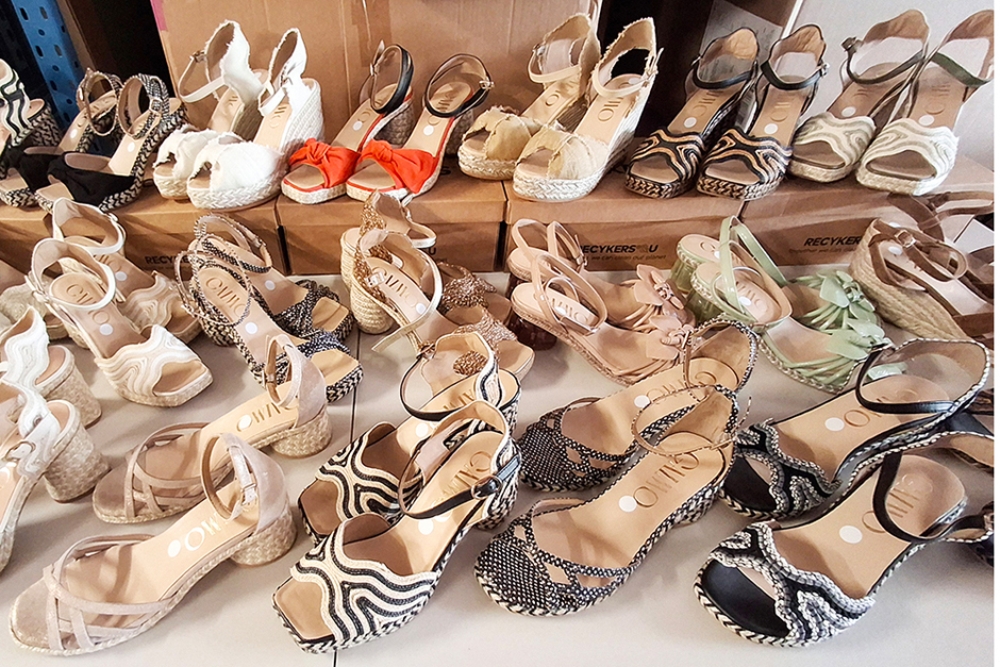 shoes on table for west end shoe sake 