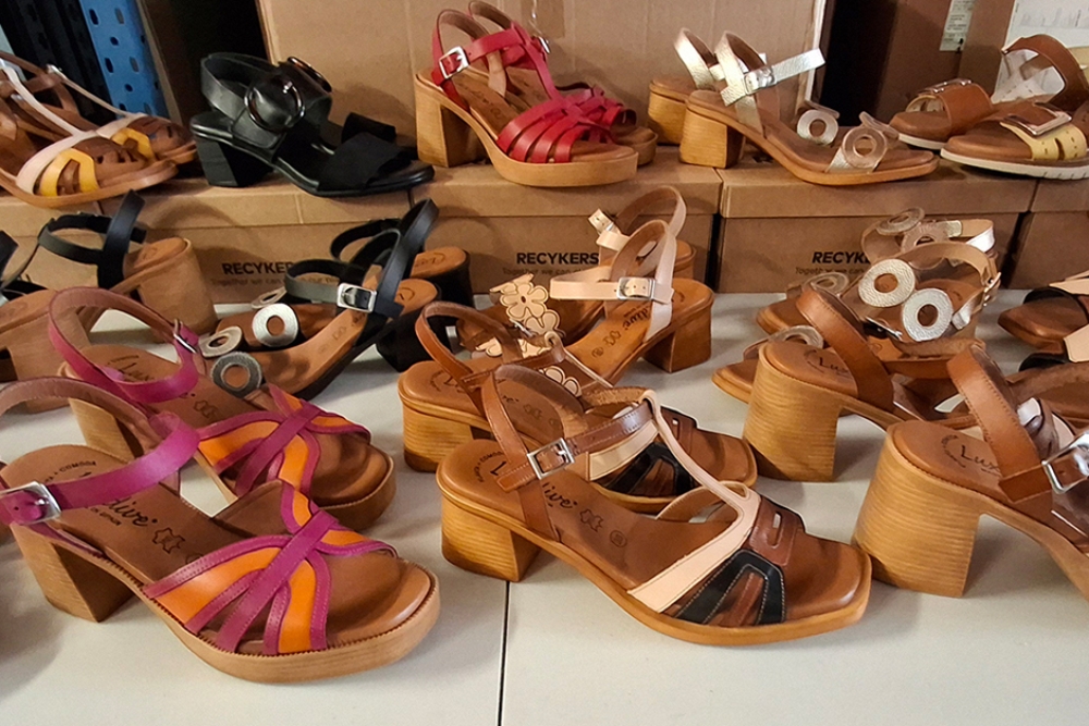 shoes on sale table 