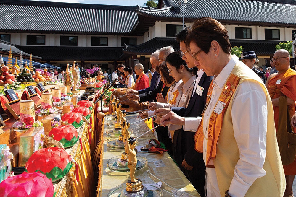 Offerings at Buddha Birth Day Festival