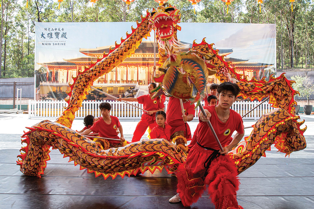 Dragon dancers at Buddha Birth Day Festival