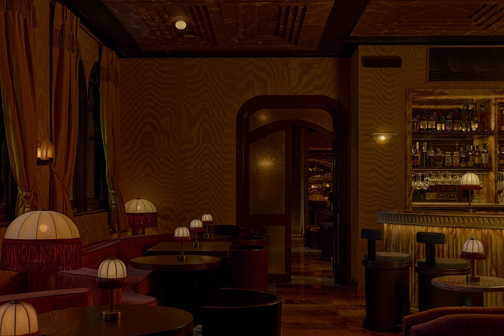 Lounge seating at Le Royale