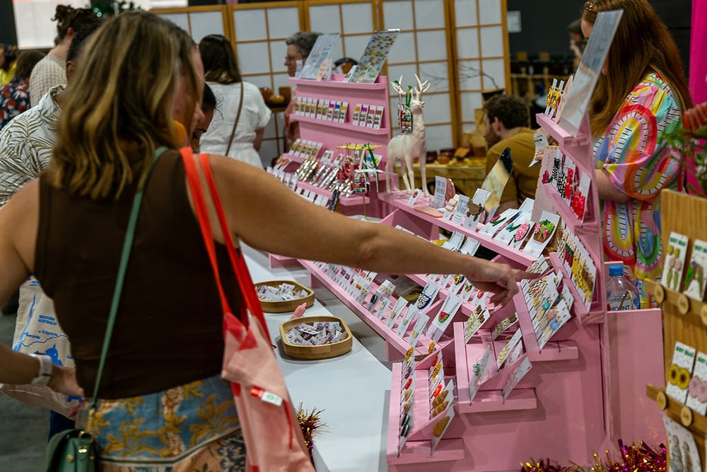 Vendor stall at Made Local Market Brisbane Showgrounds 