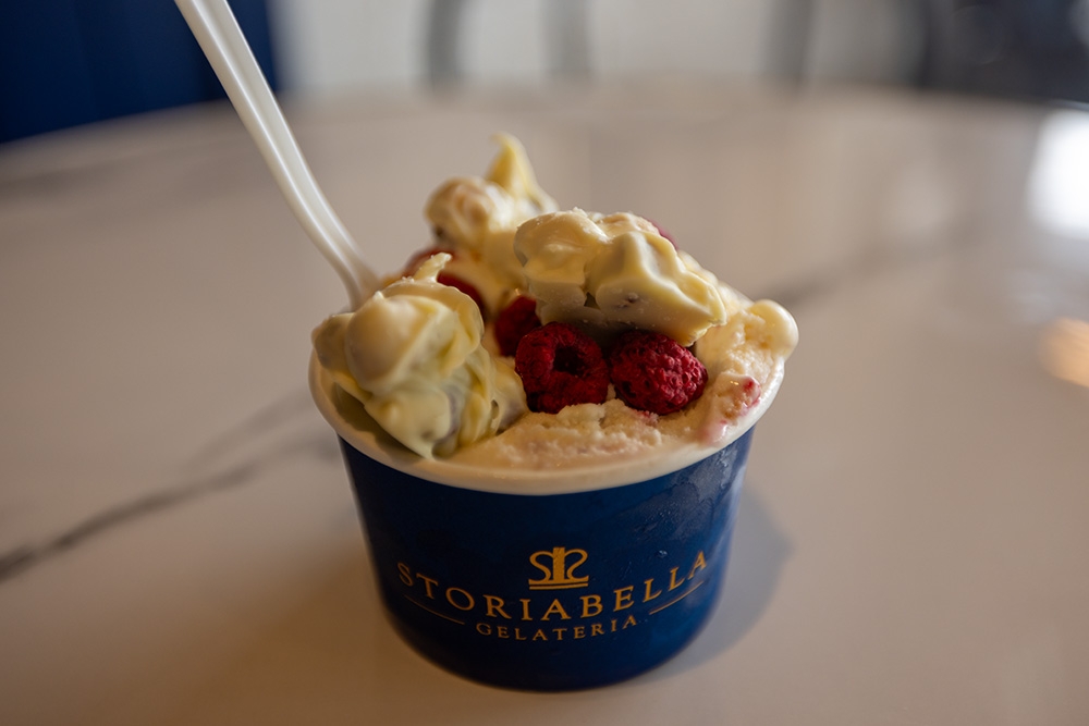 White choc raspberry