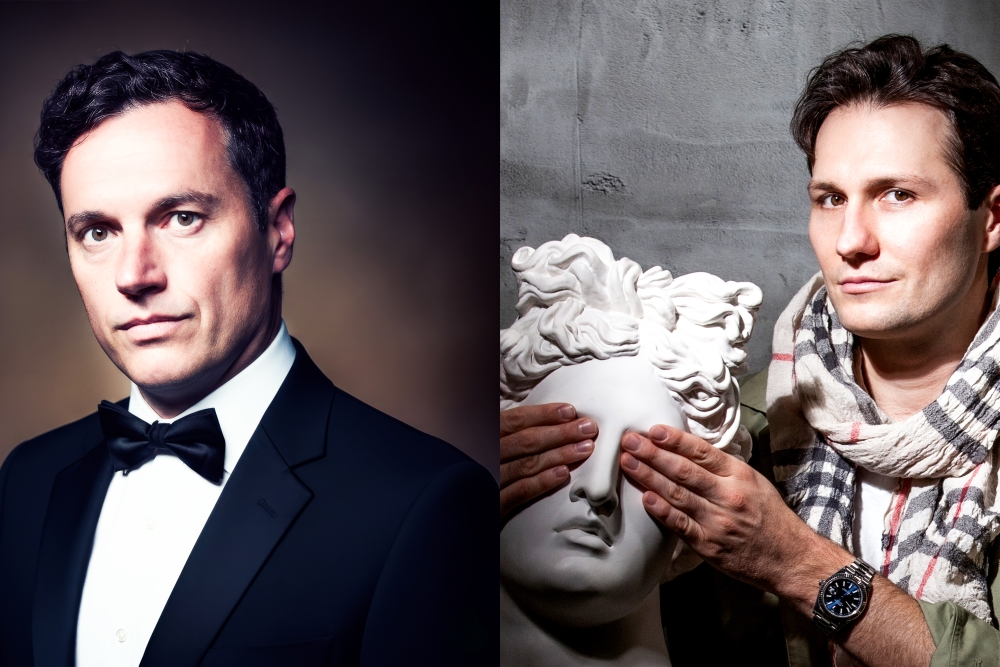 two men pictured side by side 