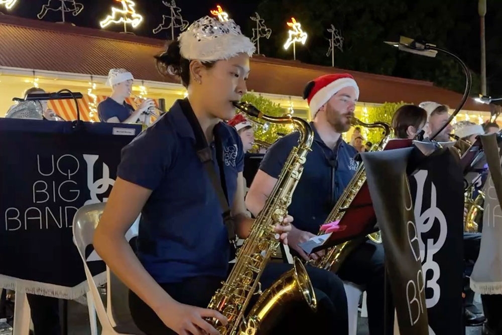 Band playing at Government House