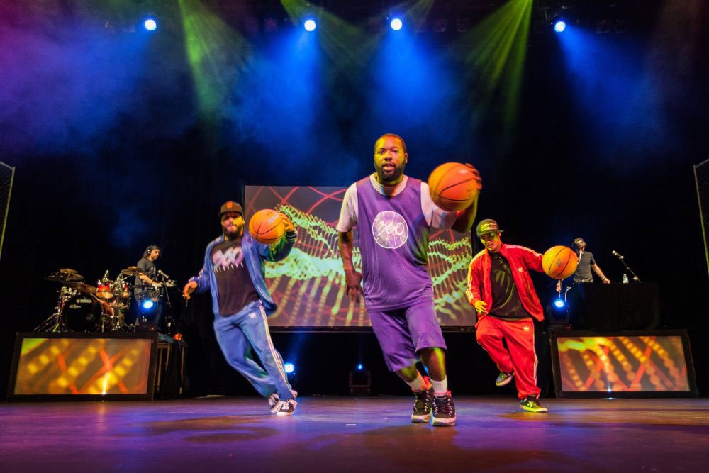 Performers on stage 360-ALLSTARS