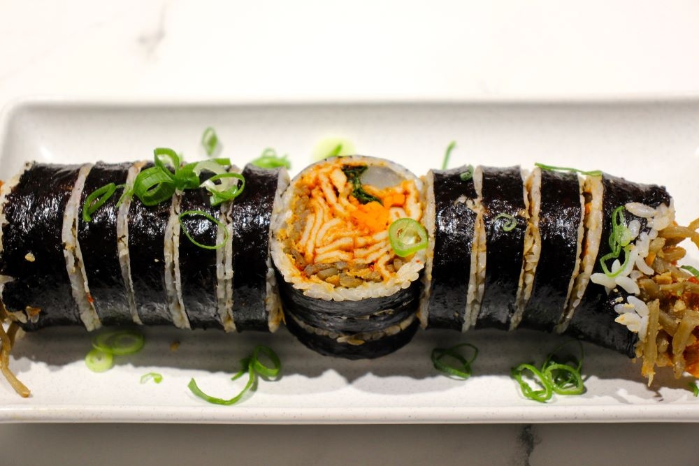 Kimbap Korean style sushi at 3Bros Korean Bistro