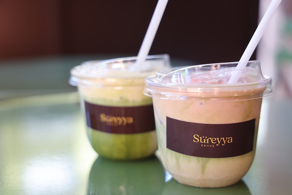 Protein Matcha drinks at Süreyya West End