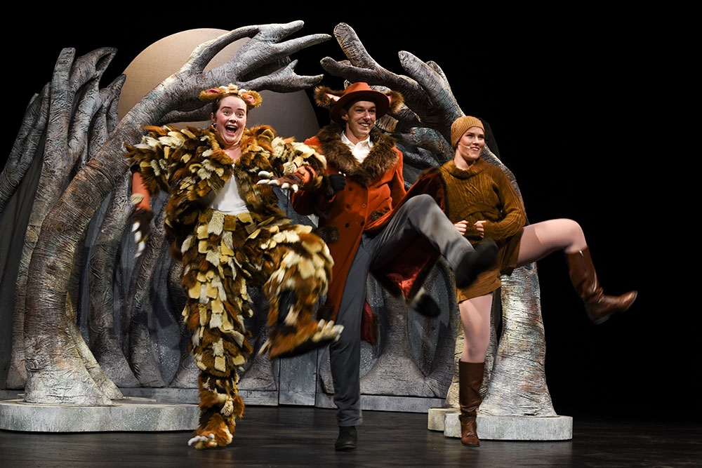 Cast on stage The Gruffalo's Child QUT Gardens Theatre