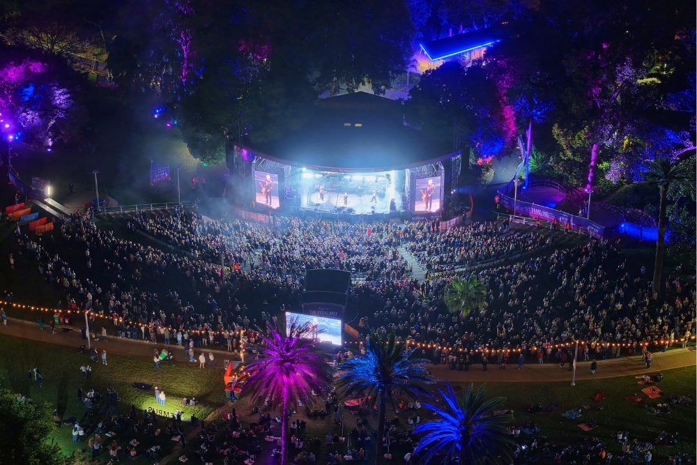 Night at The Parkland stage 