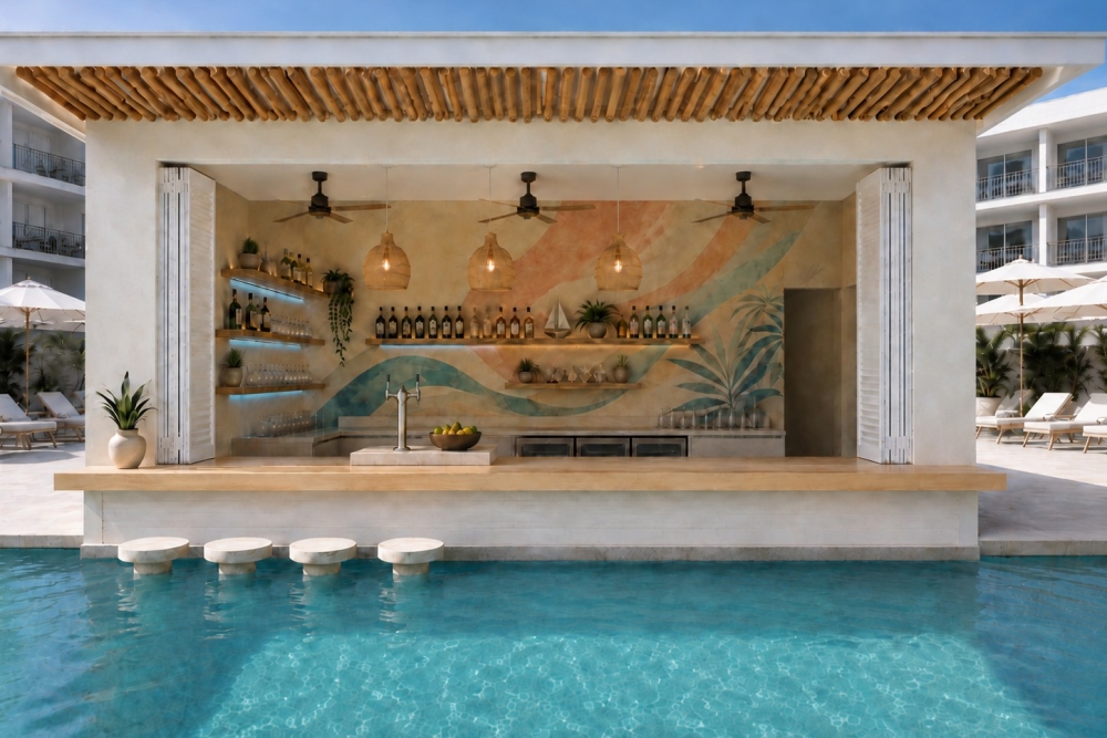 Swim up pool bar adults only 