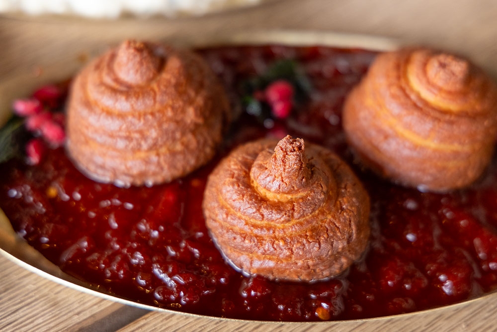 Halloumi doughnuts at Above Rooftop & Bar