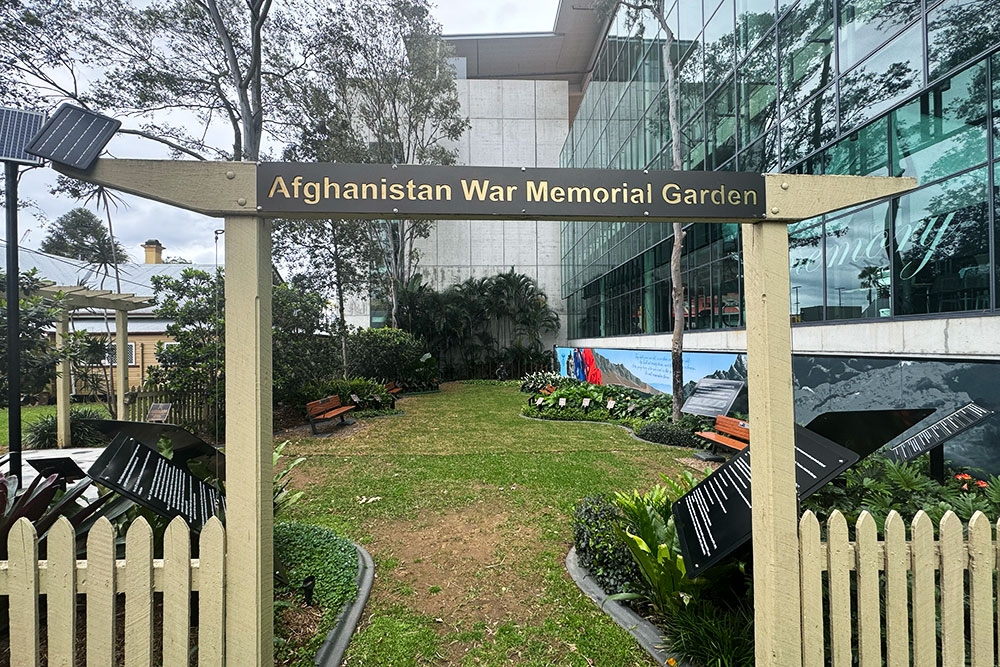 Entry gate to Afghanistan Memorial Milton