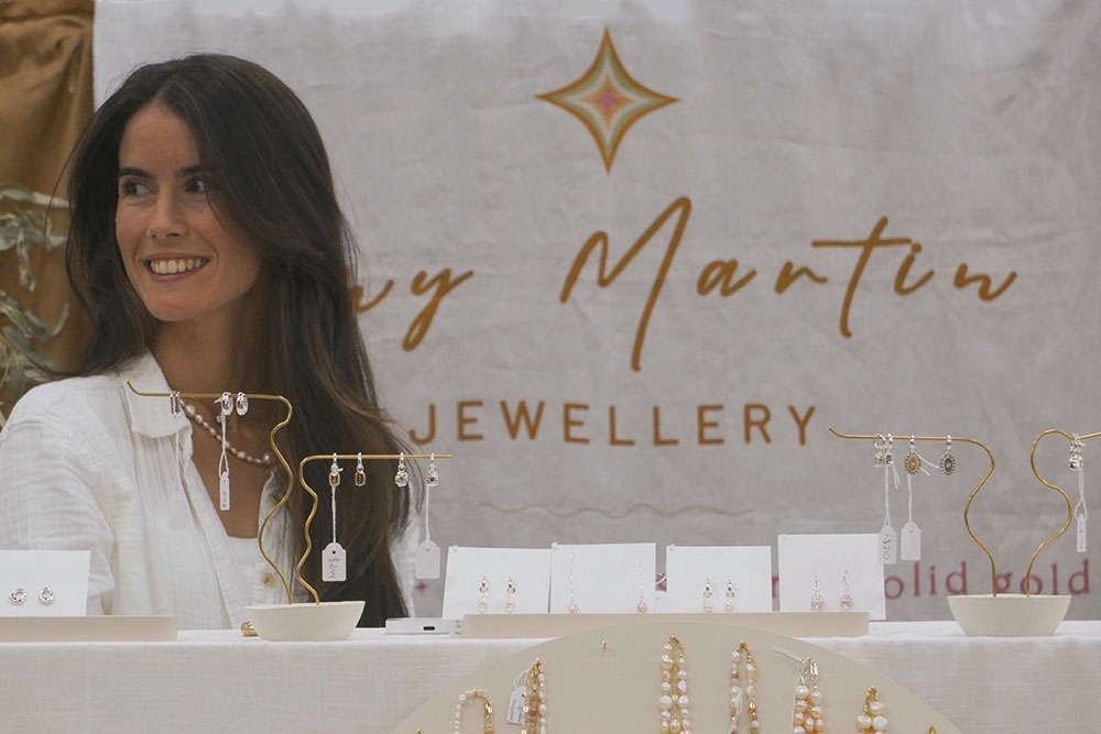 Jewellery stall at Made Local Market Brisbane Showgrounds 