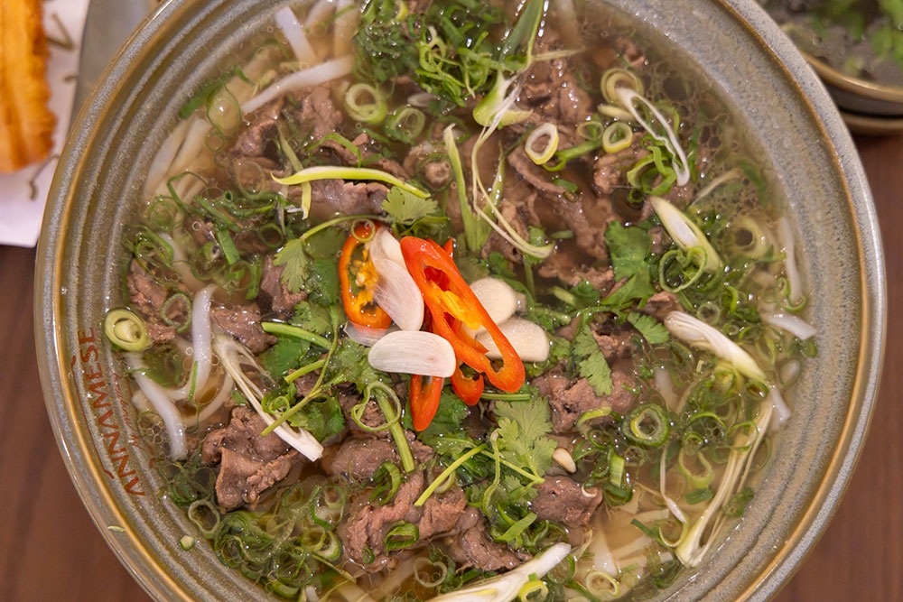 bowl of pho Annamese Vietnamese Brisbane CBD