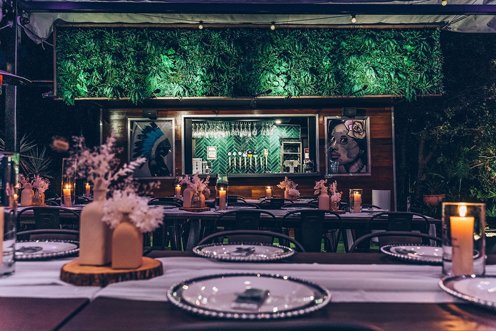 Garden event space at Arcana Brisbane