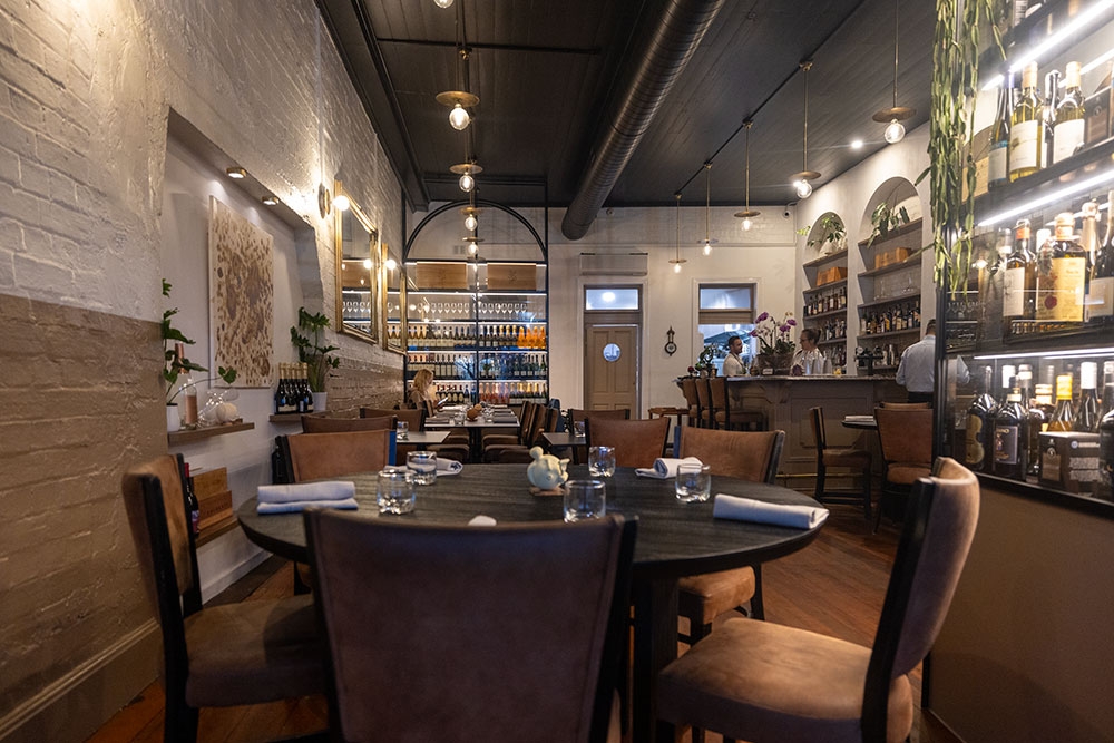 Cosy interior of Attimi Restaurant Paddington