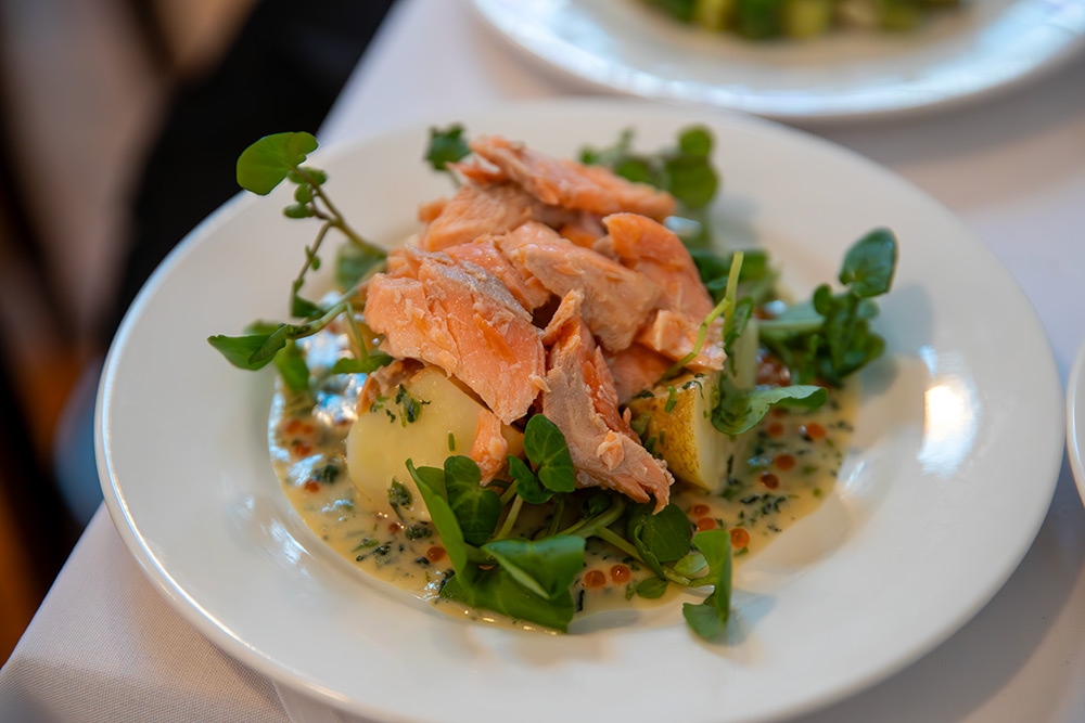 Confit ocean trout at August restaurant West End