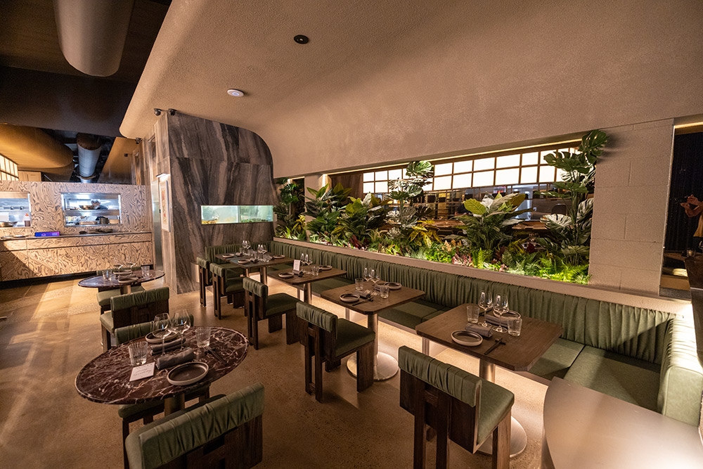 Seating and bar inside Aunty Fortitude Valley