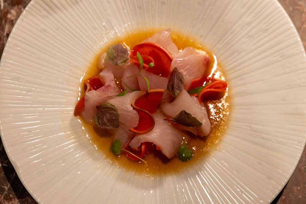 raw kingfish dish Aunty