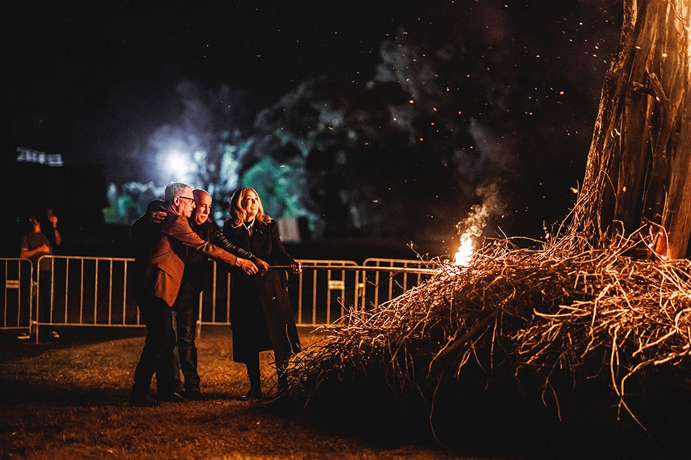 Couple at Burning of the Vines Sirromet