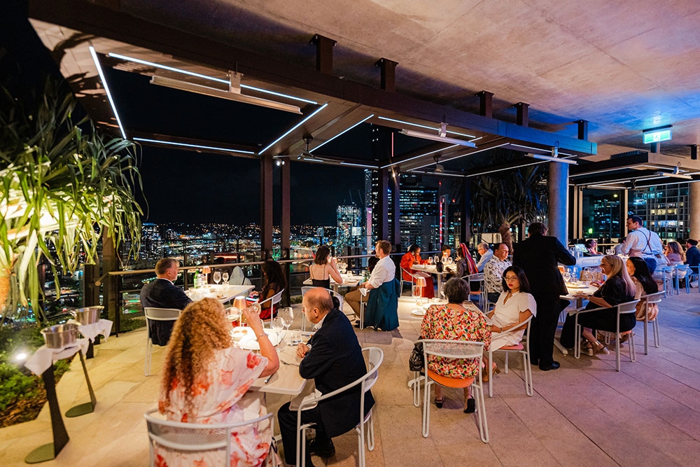 Diners at Aloria 