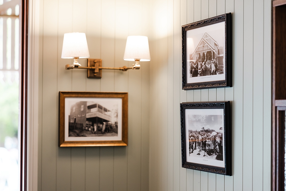 Old photos on wall Imperial Hotel Eumundi