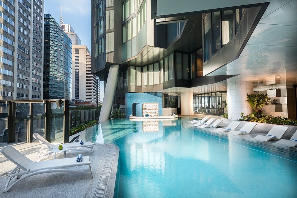 Pool area at The Westin Brisbane
