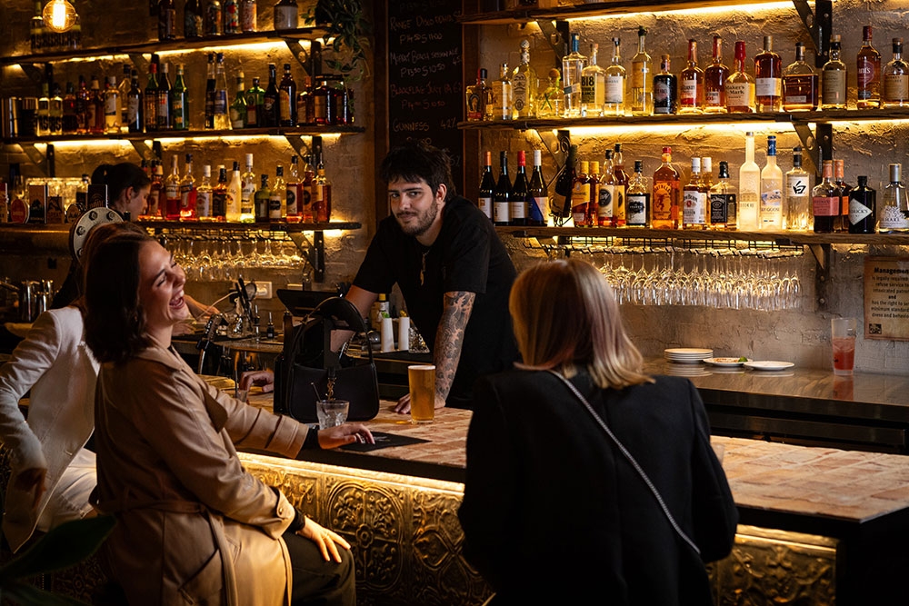 People at bar in Bar Mesopotamia Milton