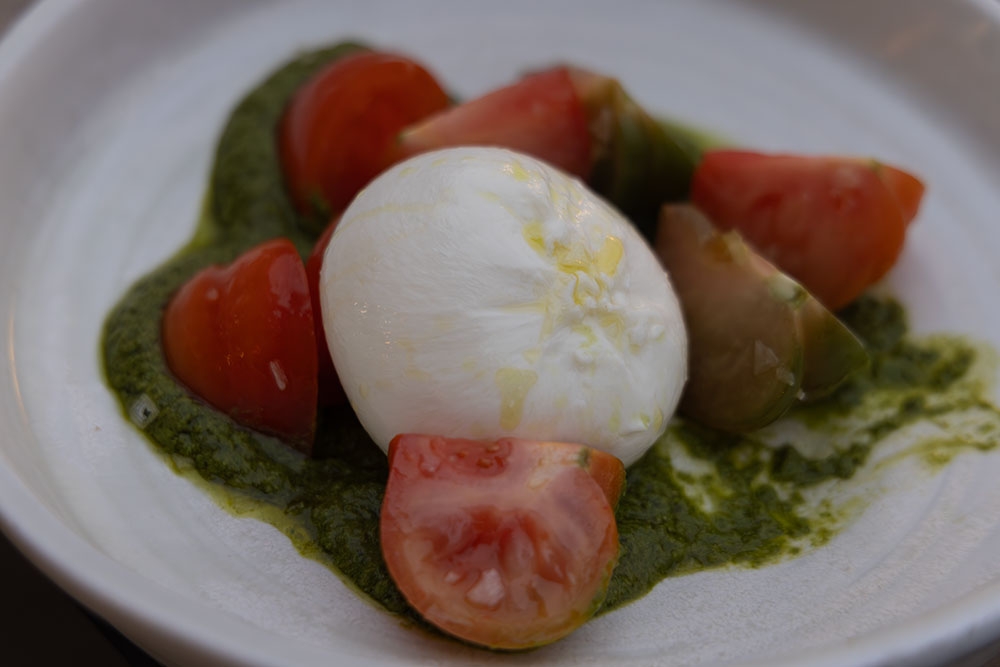 Burrata at Barchetta Italian Rosalie