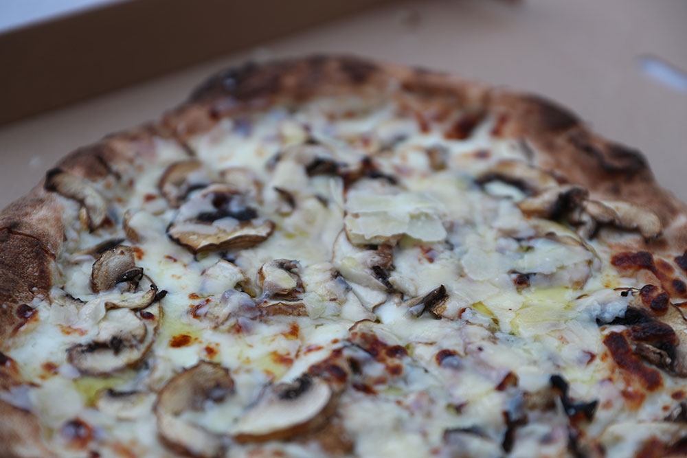Mushroom Pizza at Baretto - Kangaroo Point