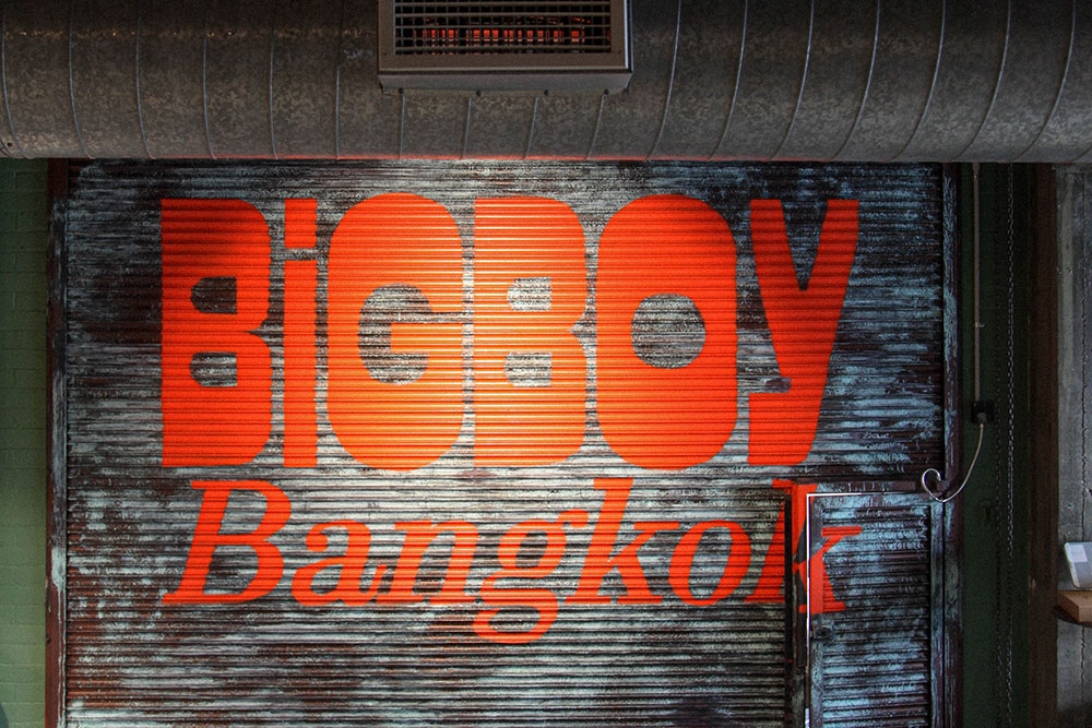 Street Sign Big Boy Bangkok
