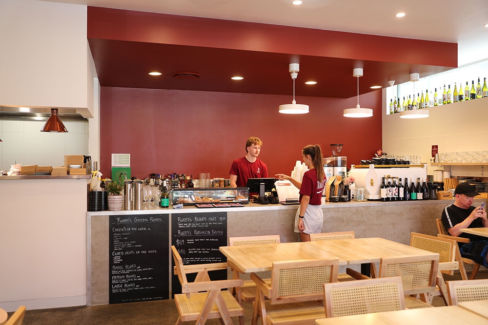 Interior of Bobby's Wine Bar & Espresso