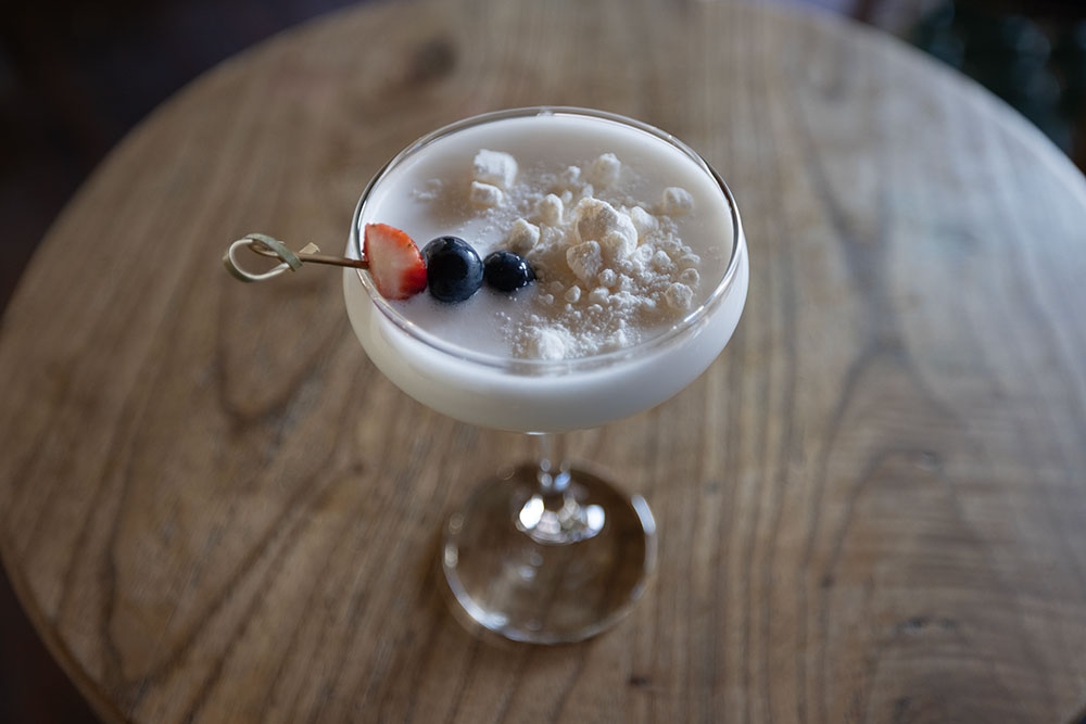 Cocktail on table at Bonnie Doon Public House Fortitude Valley