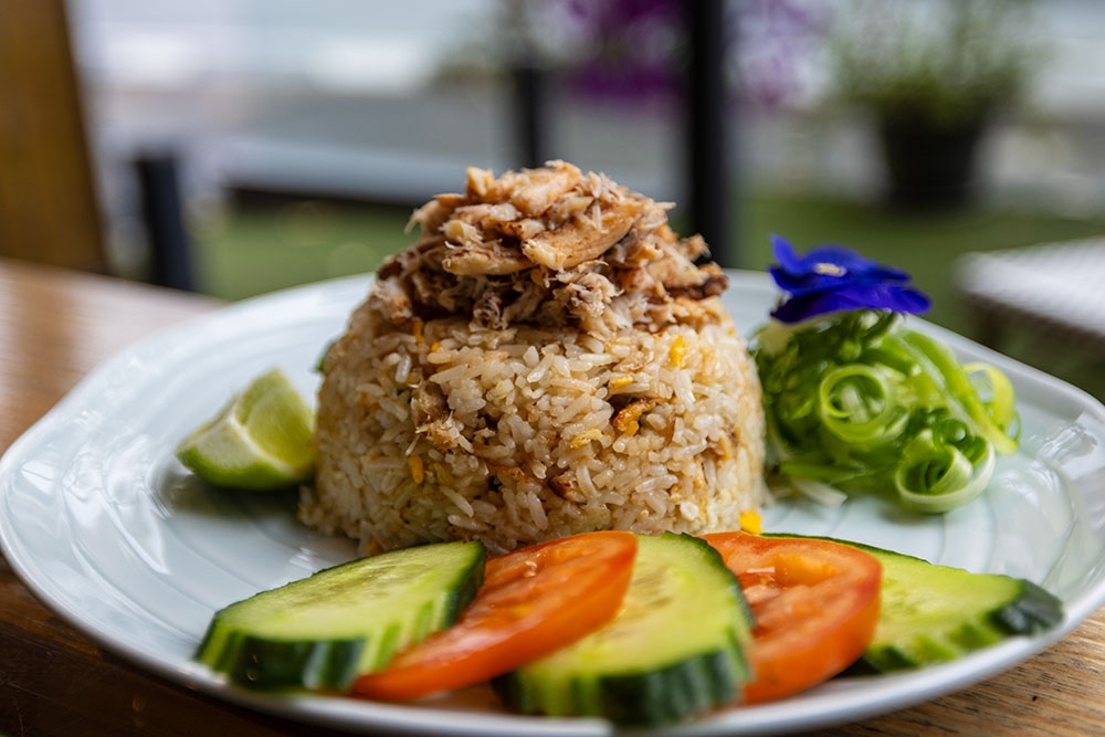 Boo's Crab Fried Rice dish at Boo's Kitchen, Woolloongabba