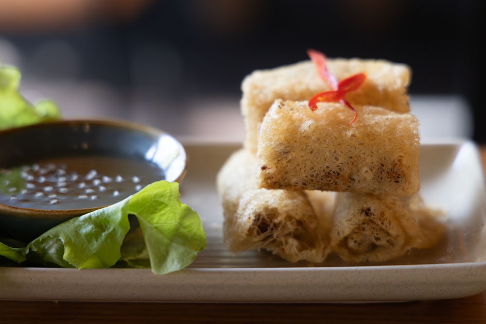 Crab net rolls at Boo's Kitchen, Woolloongabba