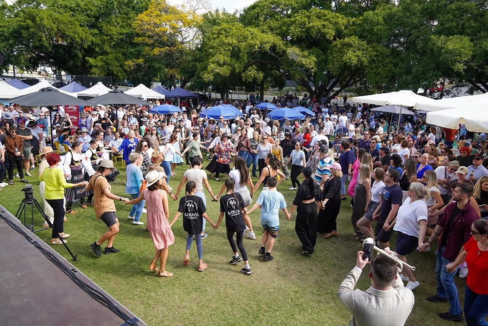 Crowd at Brisbane Serbian Festival