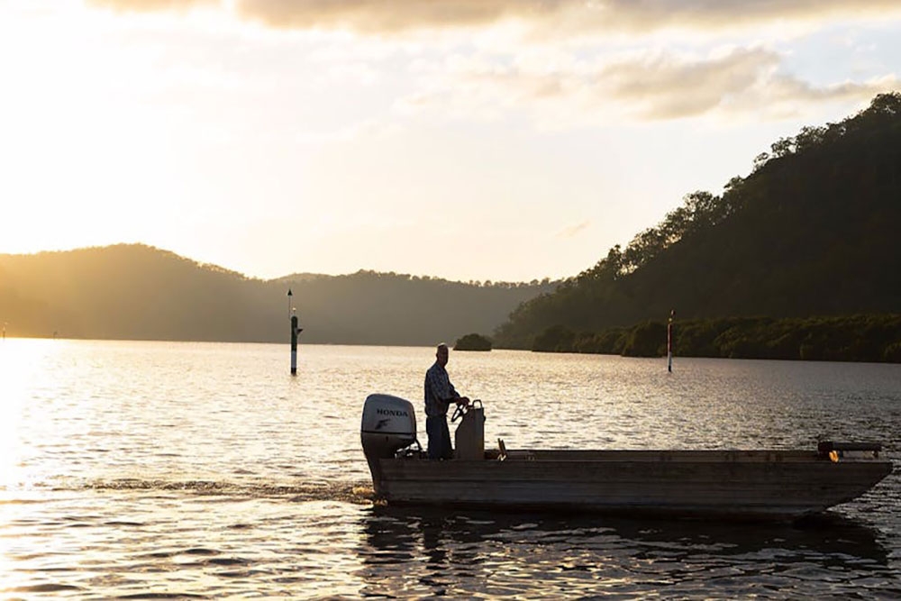 Boat in Moreton Bay
