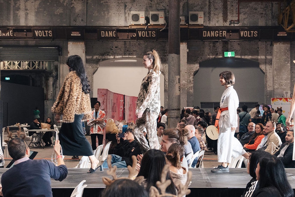 Fashion parade at Brisbane Sake Festival